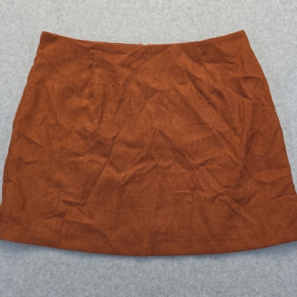 Shein Rust Zip Up skirt size XL
